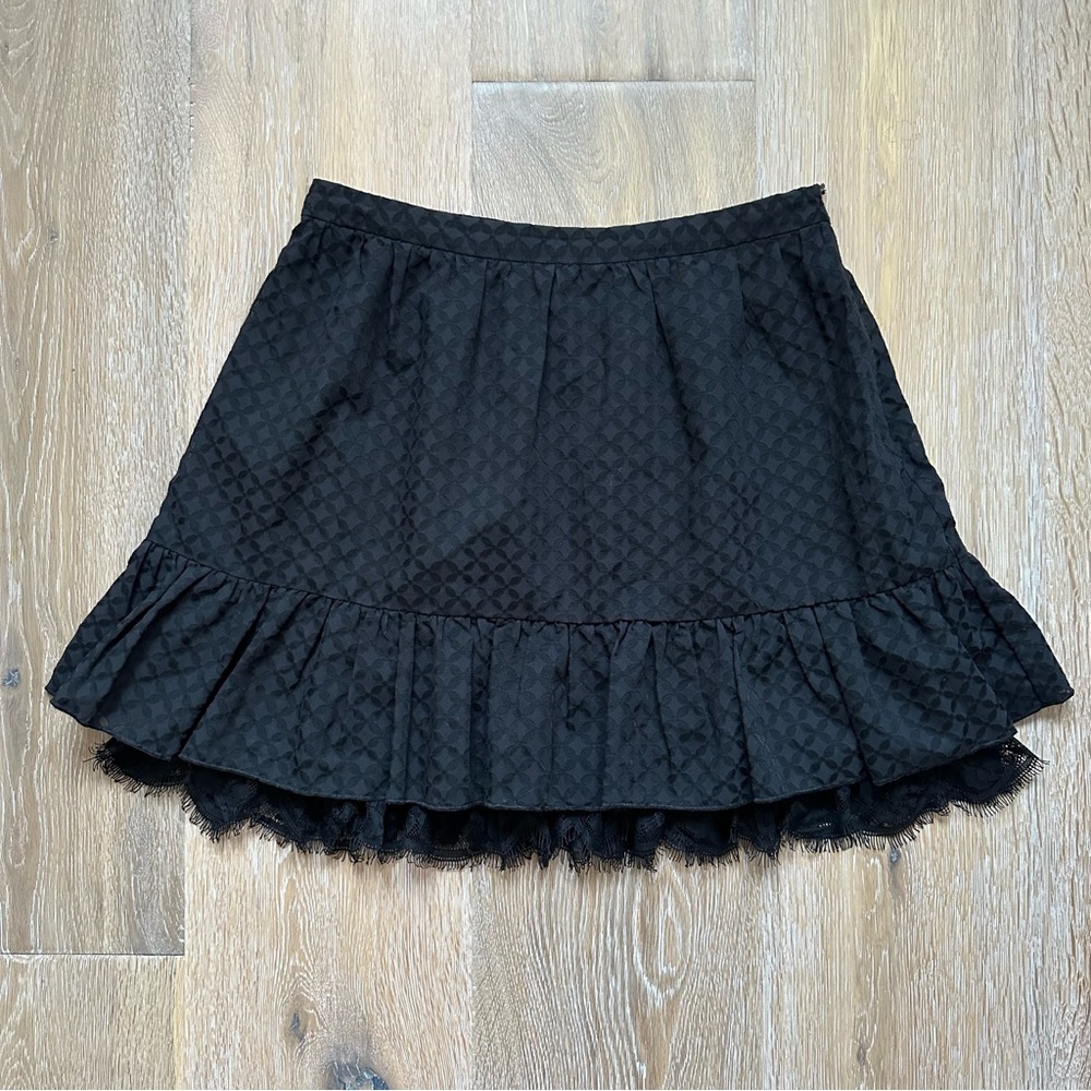 Magic Box Mini Skirt Black Coquette Girl Vamp Punk Princess Eyelash Lace Floral - Picture 2 of 15
